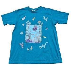 90's AOP Northern Reflection Sea Life Graphic T shirt